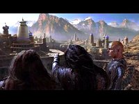 Die Klingonen sind von der holographischen Technik begeistert.
