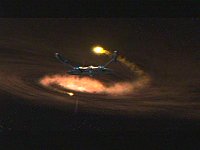 Die NX-01 kommt einem Schwarzen Loch nahe.