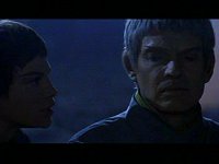 T'Pol verteidigt ihre Haltung gegenüber Soval