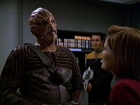Janeway möchte mit den Hazari zusammenarbeiten.